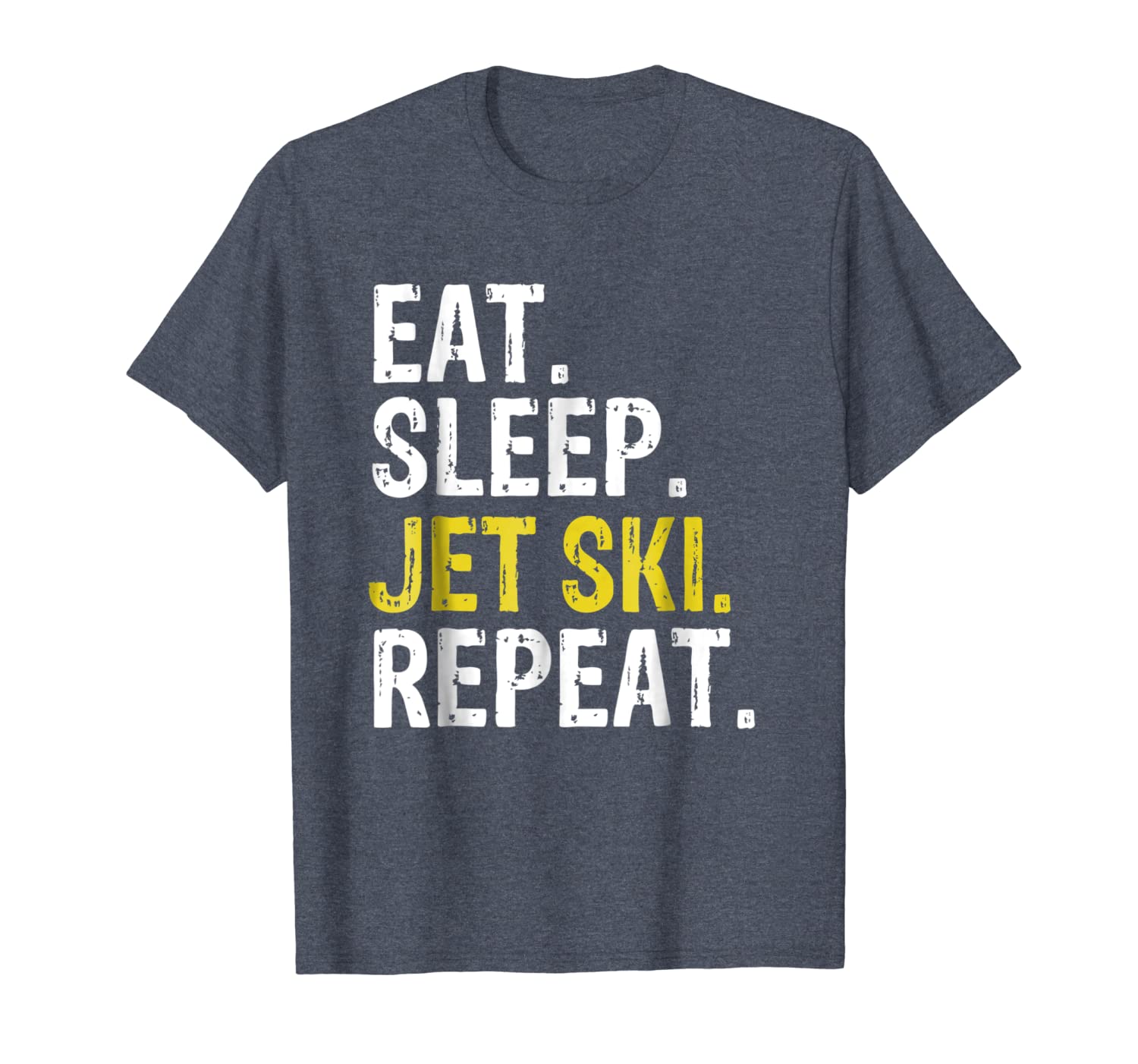 

eat sleep jet ski repeat gift skiing t-shirt, White;black