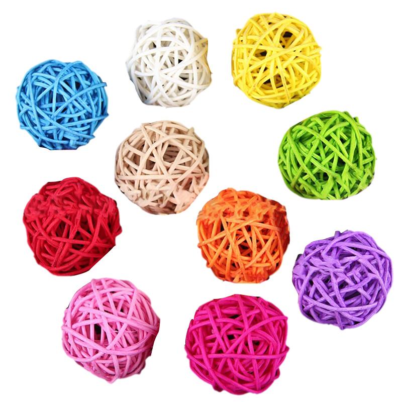 

Small Animal Supplies 10pc Pet Toys Accessories Rattan Balls Bird Toy Diy For Parrot Budgie Parakeet Cockatiel African G^rey C^ockatoo