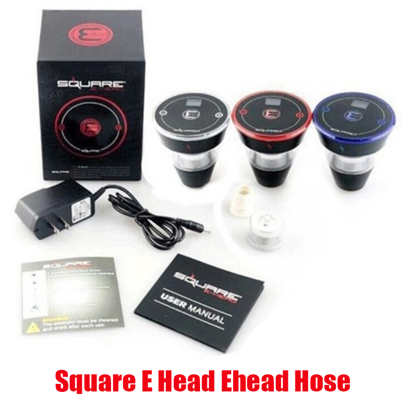 

New Square E Head Ehead Hose Kit Mini Shisha Cartridge Refillable Ehookah Disposable Hookah 2400mAh Vaporizer 8ml Heads Tank, Multi
