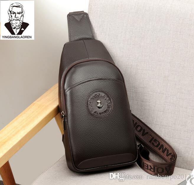 

Factory wholesale brand men bags business Leather Fashion Shoulder Bag high-quality first-class cowhide embossed mens outdoor leathers leisure, Brown