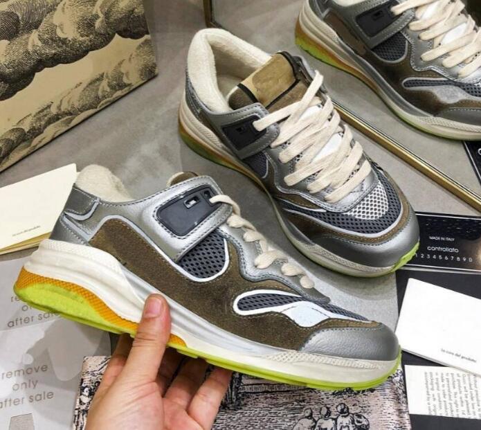 

Mens casual shoes classic designer sneakers luxury men women sneaker sport shoes hand-polished Ultrapace series sports shoe TPU bottom, Color2