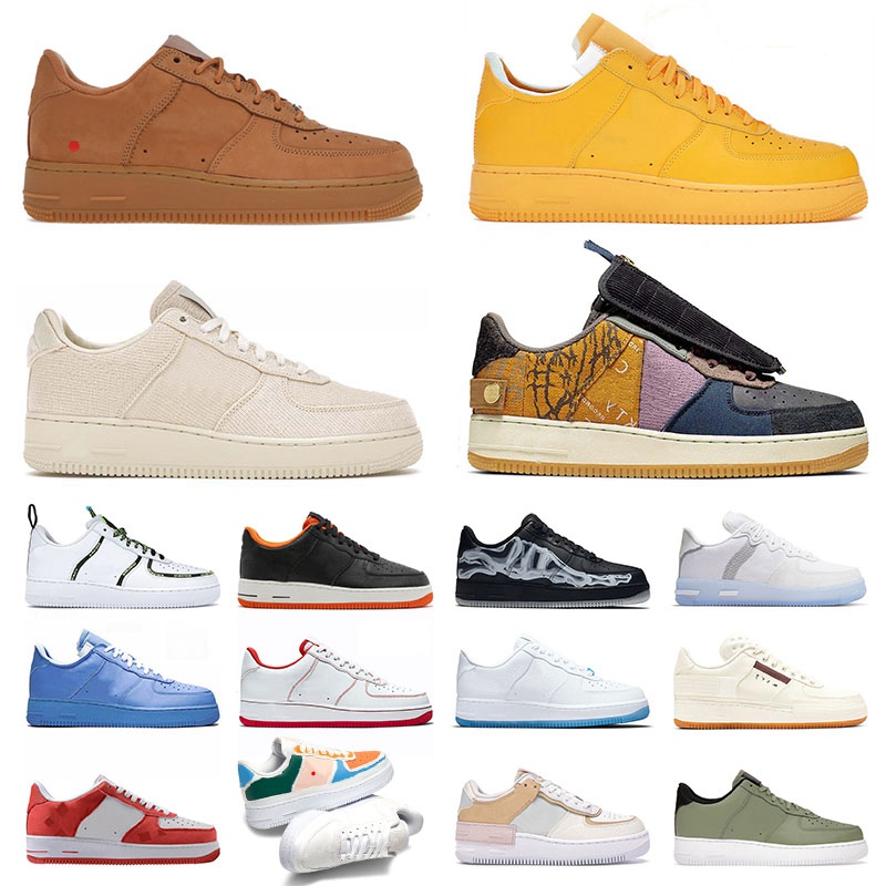 

2022 Off 1 One Low Authentic Running Shoes Halloween Cactus Jack Mca Trainers Shadow White Raiders Wheat What The Basketball Mens Womens Designer Sports Sneakers, A18 36-45 what the la