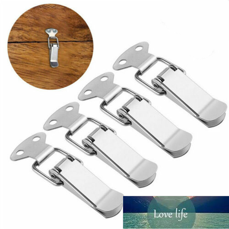 

1 or 4pcs Stainless Steel Spring Loaded Toggle Case Box Chest Trunk Latch Catches Hasps Clamps Trunks Boxes Lock the Trunk Factory price expert design Quality Latest