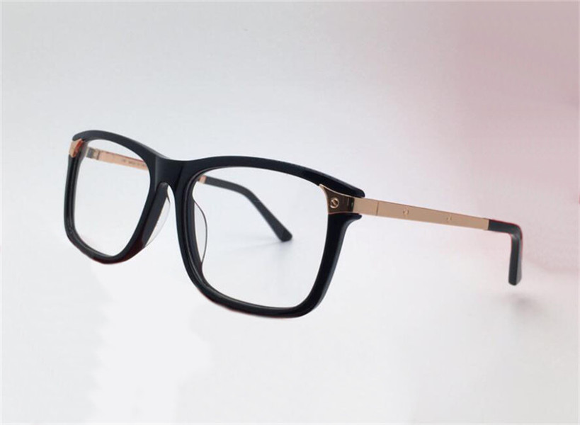 

New fashion design optical glasses 0073 retro square frame transparent lens metal temples simple and versatile style eyewear top quality