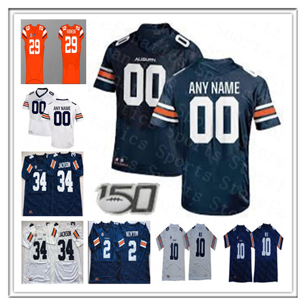 

Custom Tigers College Football Jersey Tank Bigsby Bo Nix Cam Newton TJ Finley Jarquez Hunter Demetris Robertson Hudson Shedrick Jackson Zakoby McClain Wooden Hall, Navy with 150