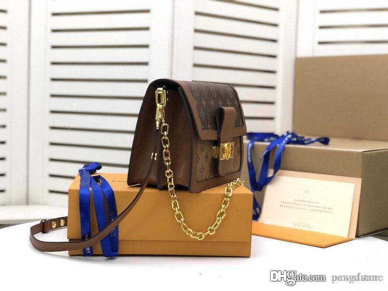 

Sac Dauphine Shoulder Bag Brown Sac Dauphine Vinatge Dauphine MM Reverse Giant Size: 20 x 16 x 10CM Size:25*17*10.5CM