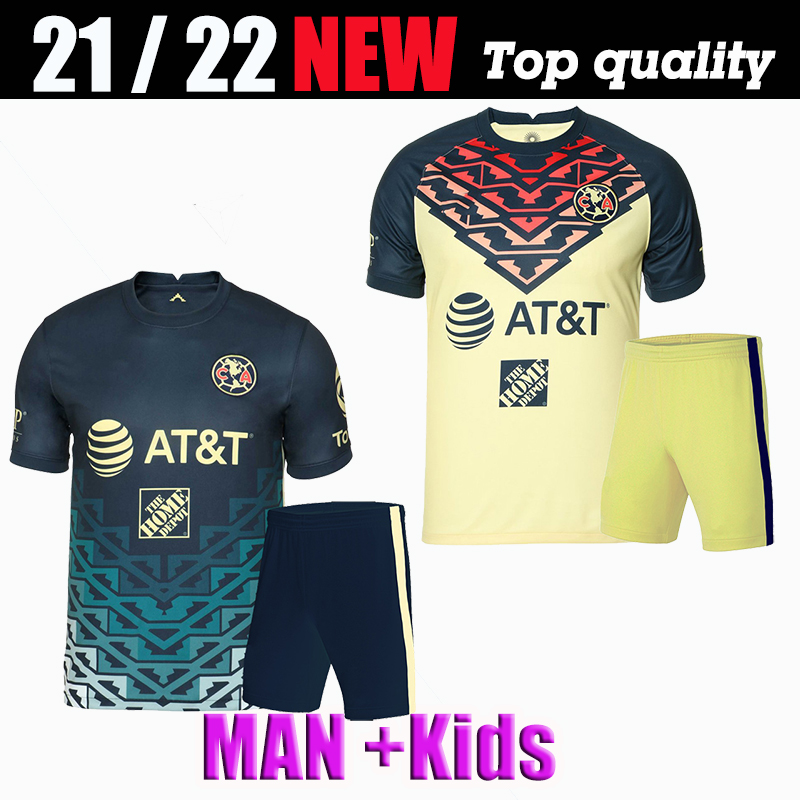 

Men kits 2021 2022 Club América Soccer Jerseys F. VINAS HENRY Liga MX 21 22 RODRIGUEZ Jersey GIOVANI Football Shirt