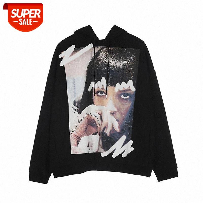 

SEVEYFAN 2021 Men's Hip Hop Sweatshirts Young Girls Printed Hoodies Black Autumn Cotton Pullover for Male #YH3l