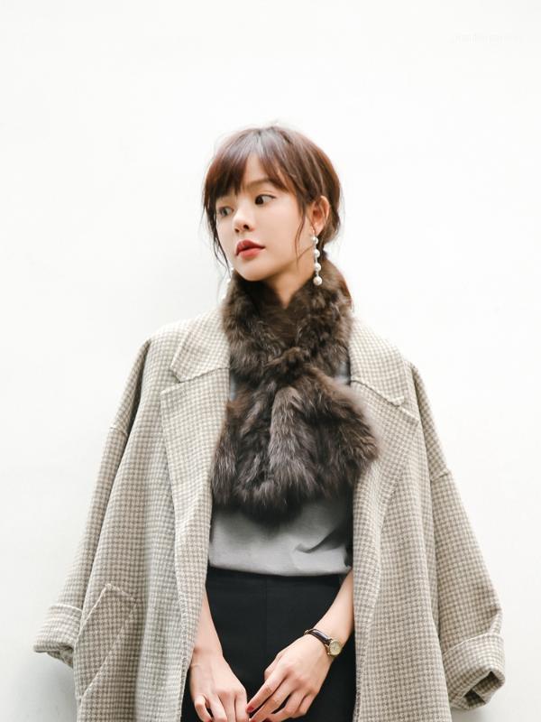 

Scarves Sable Scarf Collar Versatile Fur Shawl Female Winter Style Fashion