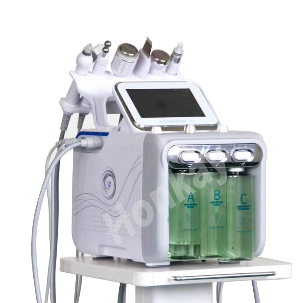 Multifunctional 6 in 1 H2O2 small bubble machine water mill skin oxygen facial beauty skin care beauty instrument For Home Use-image-658735089