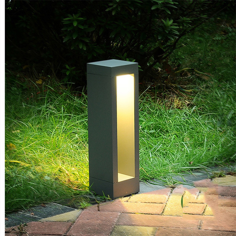 

2021 New Pilar Led in the Proof Dwaterproof Water Landscaping Yard Community Simple House Garden Open Air Light Skgg