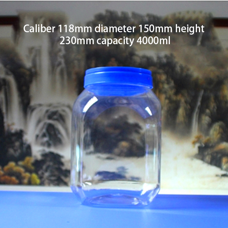 

High end PET plastic storage bottle milk tank with cover