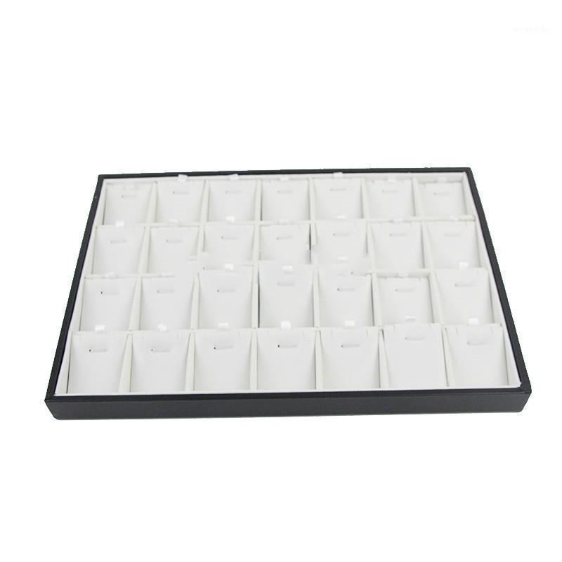 

Gift Wrap Jewelry Display Tray Necklace Holder Pendant Storage Box Ring Earring Case Bracelet Organizer Bangle Showcase 24 Lattice WF