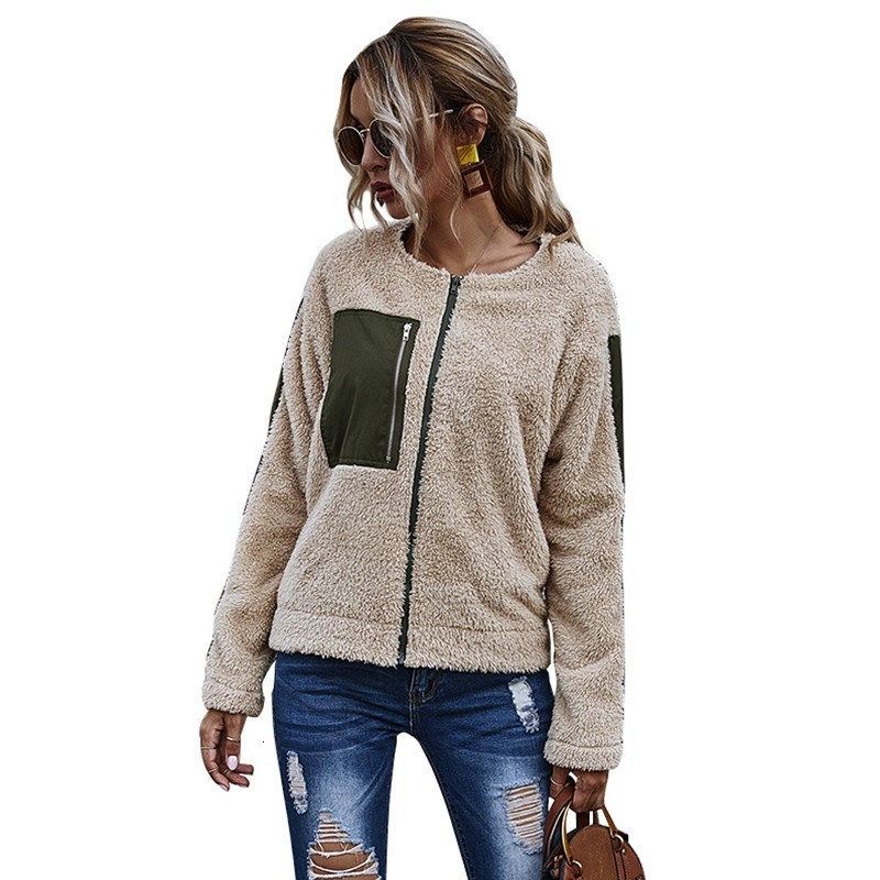 

2021 New Faux Coat Women Autumn Winter Ffy Warm Soft Fur Jacket Female Plush Overcoat Casual Outwear 87go, Apricot