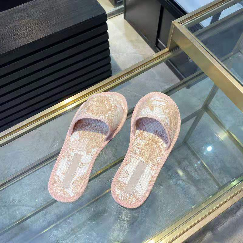

2021 Paris Quite Nice Summer Sandals Beach Slide Slippers Ladies Flip Flops Loafers Print Leather Solid Color 35-42, Black