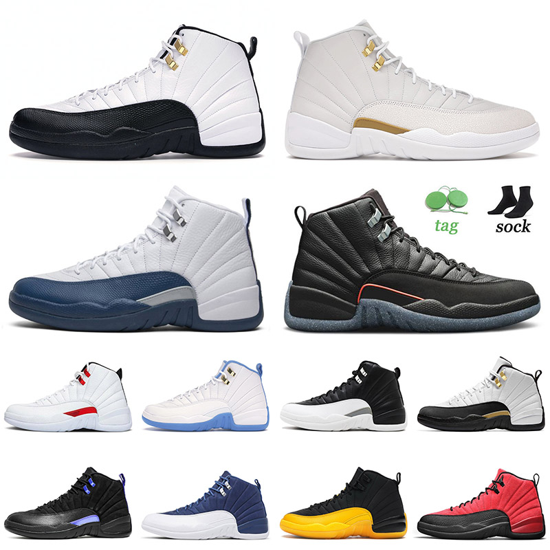 

High Quality 2021 Basketball Jumpman Shoes 12 12s XII The Master OV White Dark Concord Indigo Reverse Flu Game Jorden Retro Sports Trainers SIZE 13, C23 bulls 40-47