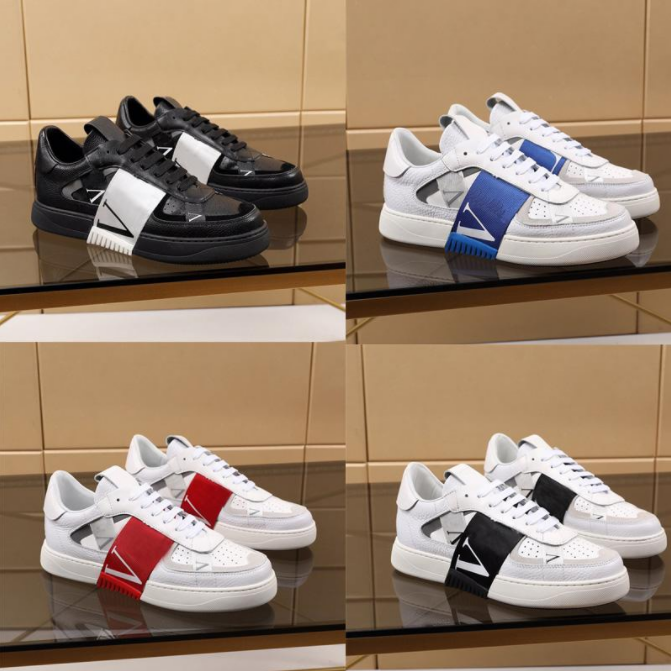 

2022 Men Designer Sneakers Punk Casual Shoes Patchwork Trendy Black White Low Genuine Leather Printing Chaussures Sport Skateboarding trainers with box Size 38-45