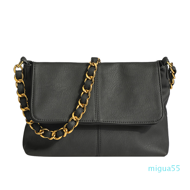 

Autumn and winter designer chain black woman bags fashion autumn woman bags one shoulder cross-body bag fashion armpit bag