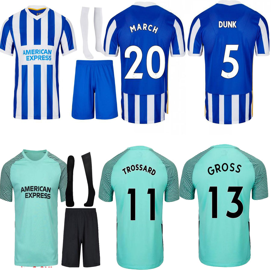 

21 22 Hove Albion 2021 2022 soccer jerseys home Maupay LALLANA Dunk CONNOLLY football shirt Trossard men+kids Jersey uniforms, Yellow