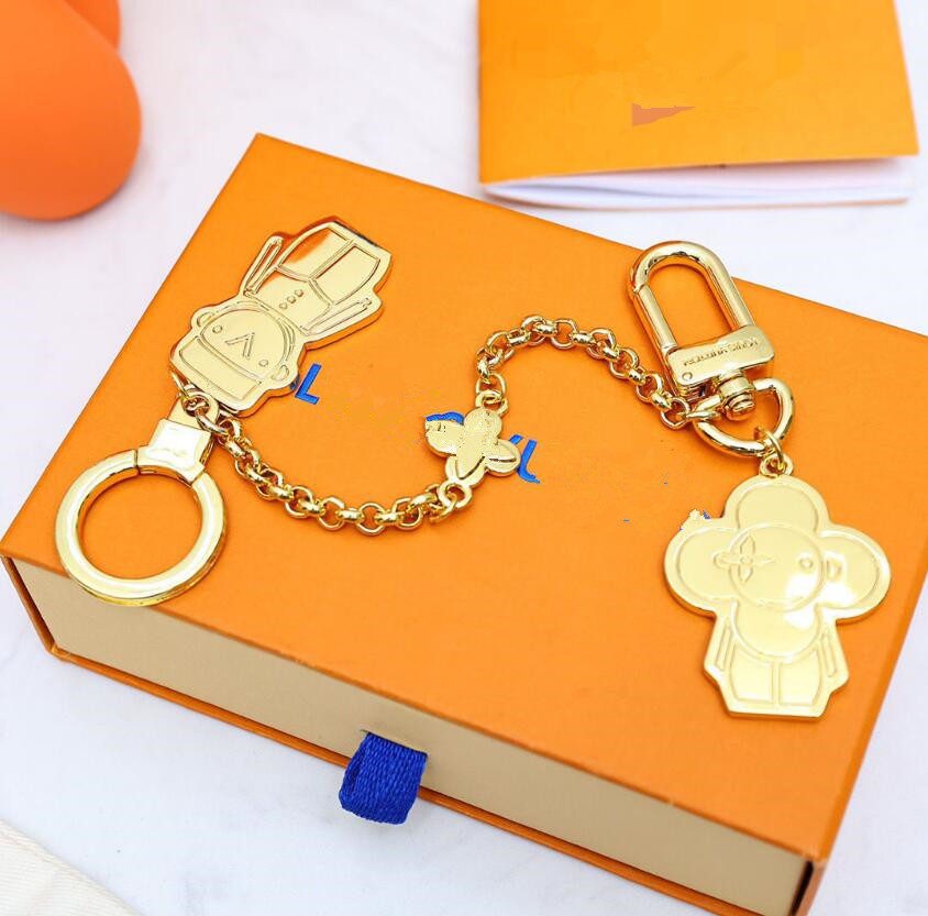 

Sunflower Couples Key Wallets Classic Letter Ladies Bag Decoration Chain Casual Bussine Car Keychain Luxury Women and Men Shoulder Bag Totes Pendants Keyring, As picture