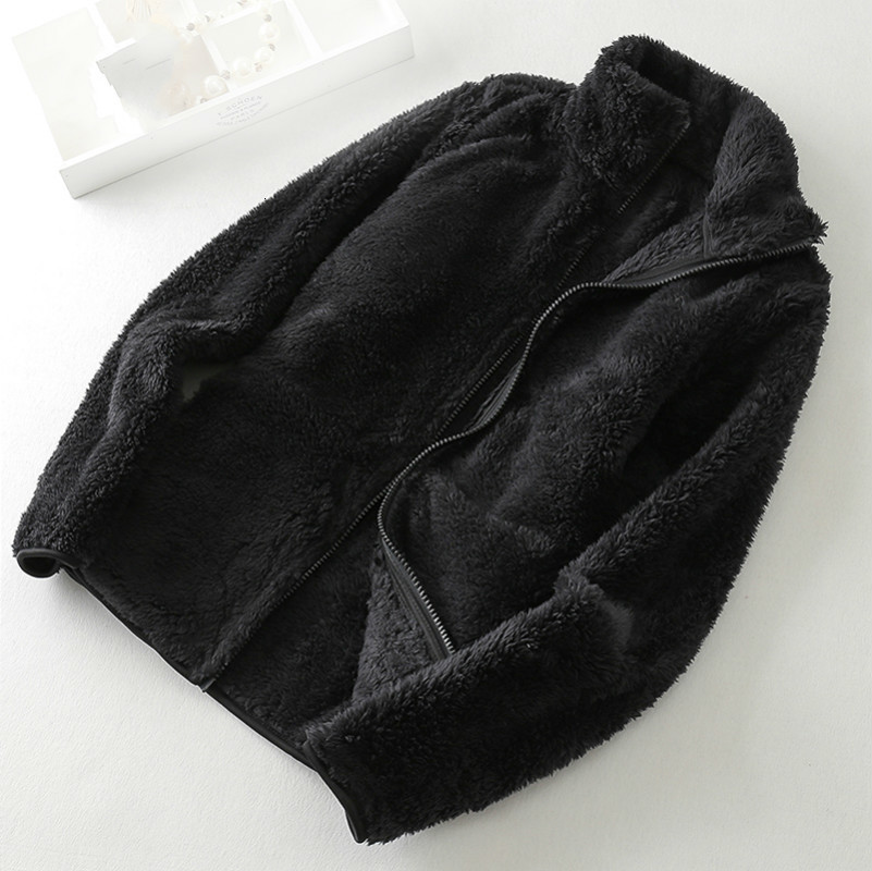 

2021 New Winter Autumn Men' Soft Fleece Jackets Fashion High Quality Windproof Hoodies Mens Coats 0adp, Black