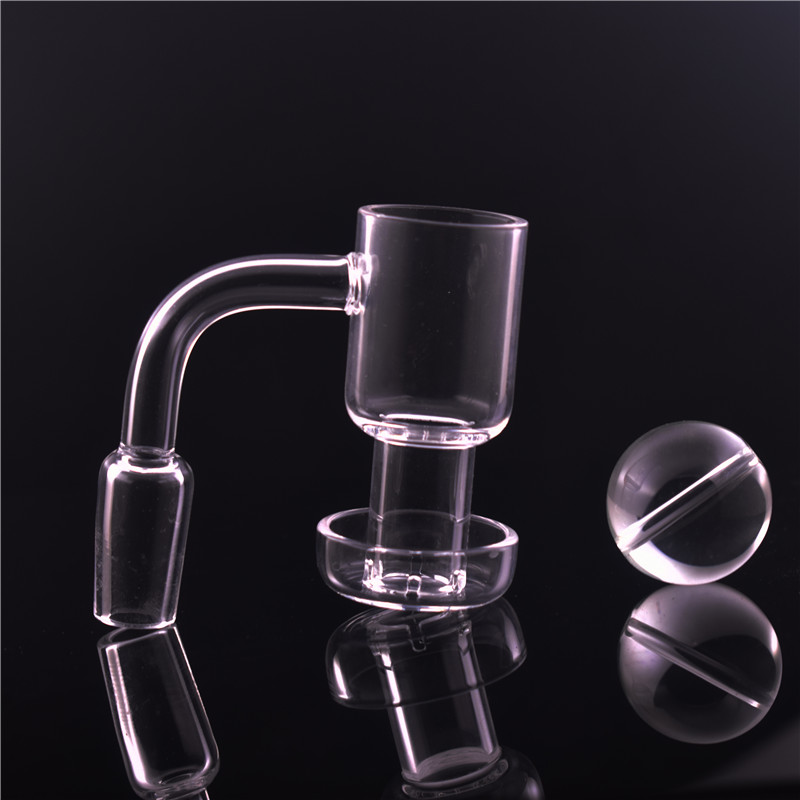 

XXL 10mm 14mm 18mm Terp Slurper Quartz Banger Nail Domeless nails Terp Vacuum Bangers for Glass Bong water pipes with Ball Carb cap