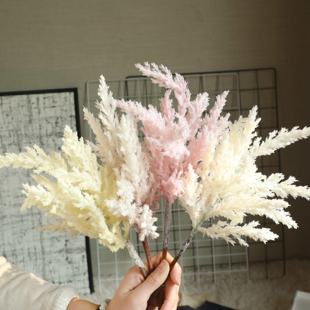 

Wedding decorations coorfu pampas grass fowers fashionabe bouquets artificia fowers fake fowers Easter decoration, Beige