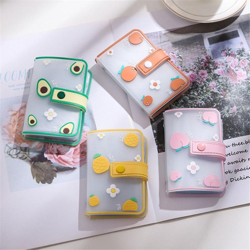 

Card Holders Fashion Women Cartoons 20 Slot Cards Holder S Wallet, Peach