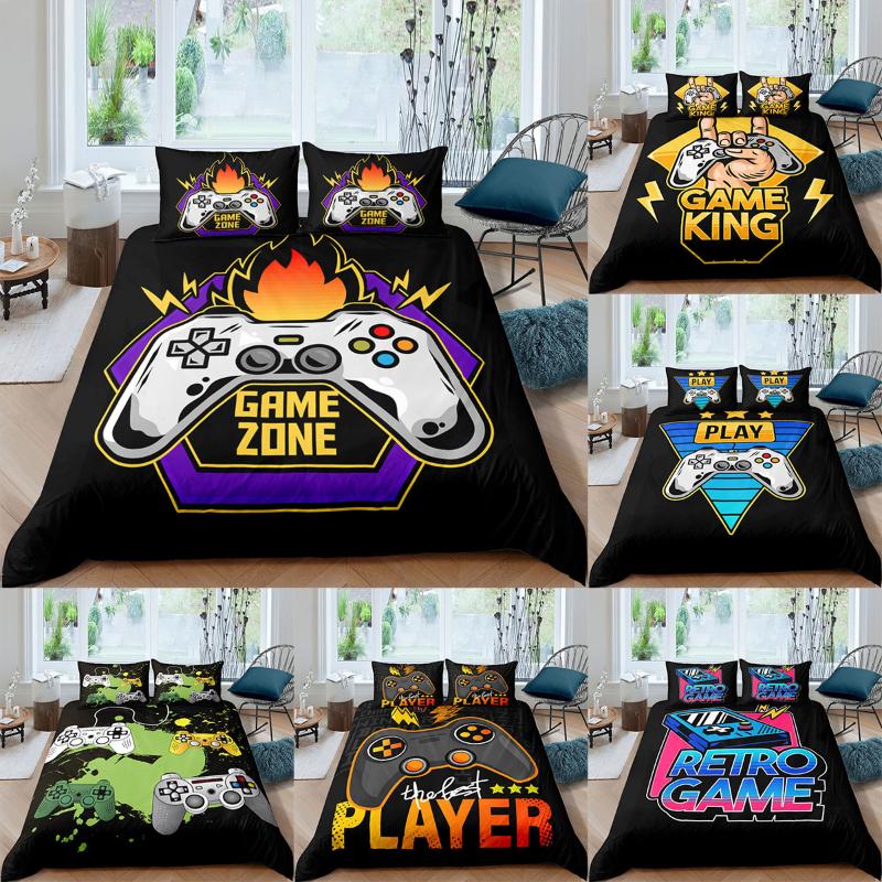 

Bedding Sets 3D Digital Printing Game Handle Set Twin  King Size Duvet Cover And Pillowcase Home Textile Bed No Sheets