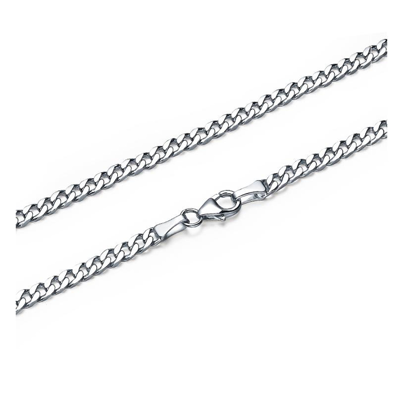 

2021 Wholelsale 10pcs/lot 925 Sterling Silver Curb Chains 2MM Women Lady Necklace Chains Jewelry 16-30" Bulk