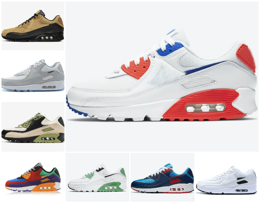 

2021 Cheap Air90 Mens Running Shoes 90 Reverse Duck Camo Orange Smoke Grey WMNS Chaussures 90s VIOTECH BE TRUE Black White Red Maxes Sneaker