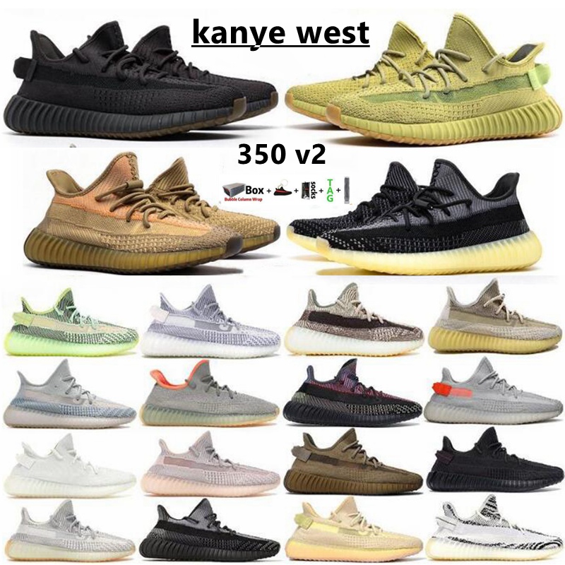 

Kanye West Yeezy Boost 350 V2 Men running shoes Static Black Refective yeezys Mx Rock Oat Ash Blue Israfil Cinder Earth Tail Light Zebra Womens Mens Trainers Sneakers