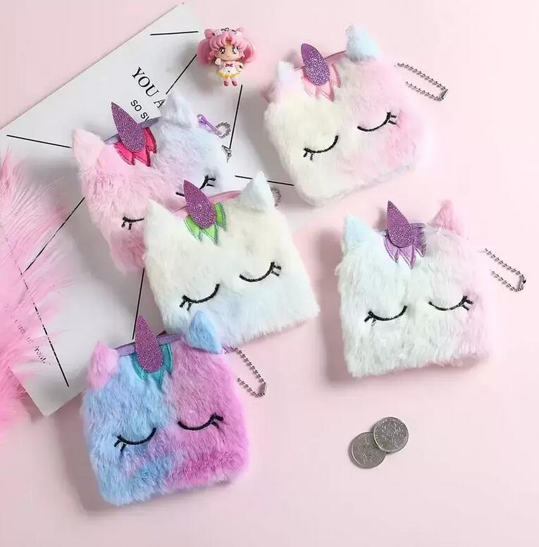 

Fedex Children's gift Backpack unicorn cartoon Cute party favor bunny children's toy coin purse girl earphone storage bag
