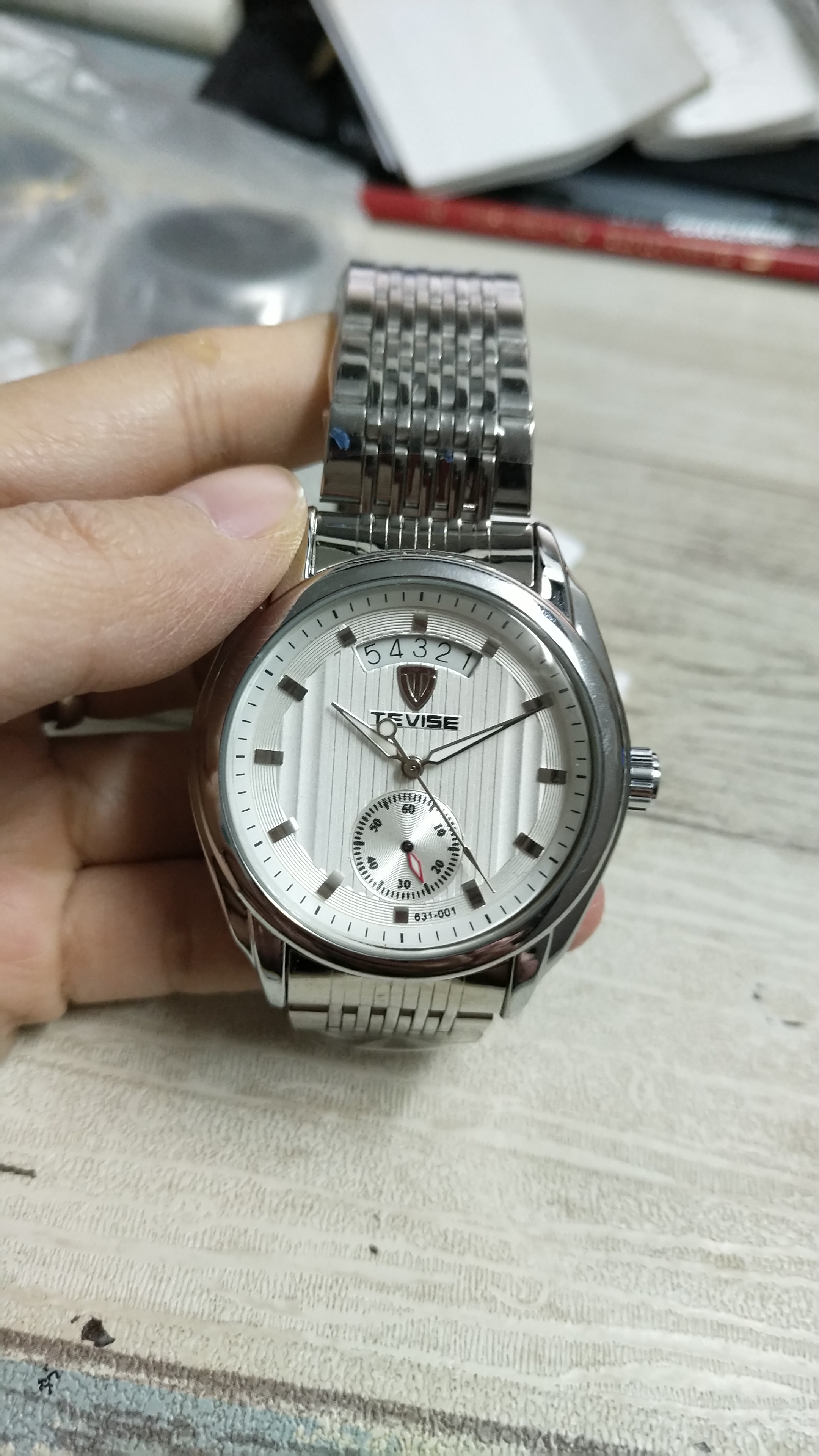 New arrivals Men's watch Automatic mechanical Watch wrist watch Metal band t01-3-image-659437112