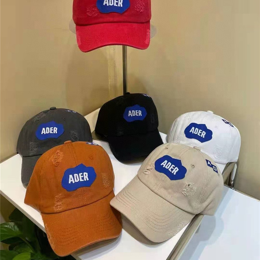 

2021 New Ader Error Baseball Cap Hats Men Women Unisex Embroidered Ripped Adererror Caps Hat R6nu