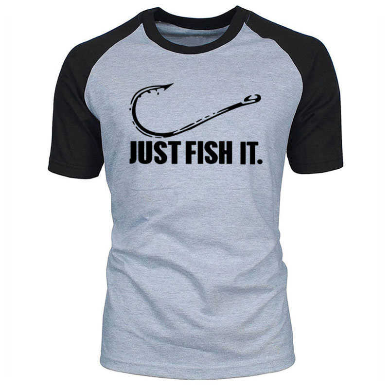 

Love Fishing TShirt Fashion Men Fish It Funny Angler Hook Bait&Tackle Preshrunk Cotton raglan Short Sleeve T shirt 210629