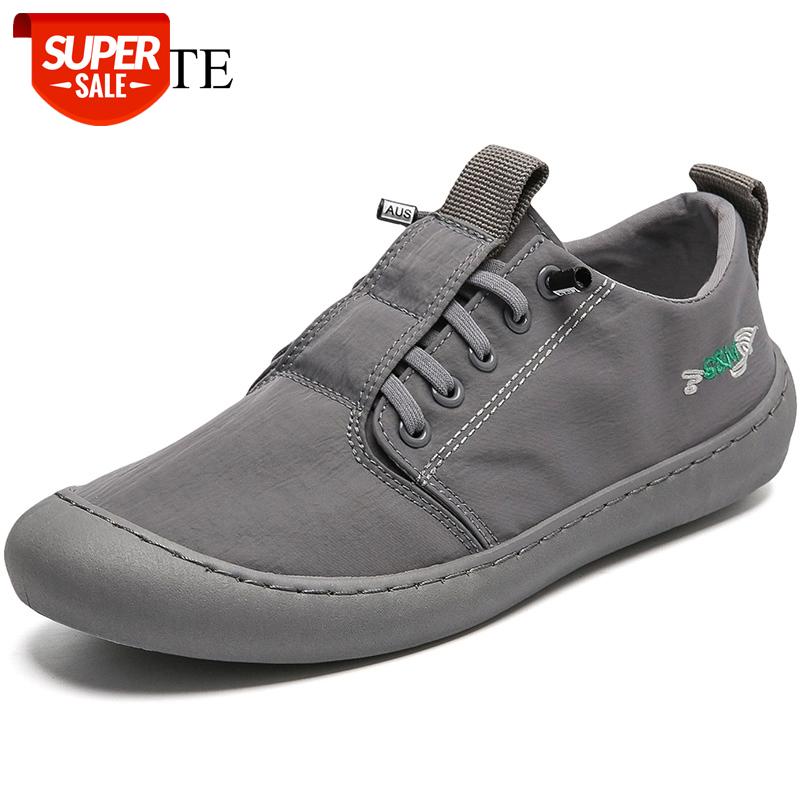 

Men Casual Shoes Anti-Slip Comfortable Light Shoes Man Fashion Solid Color Lace-up Flats for Men zapatillas de hombre #HU4h