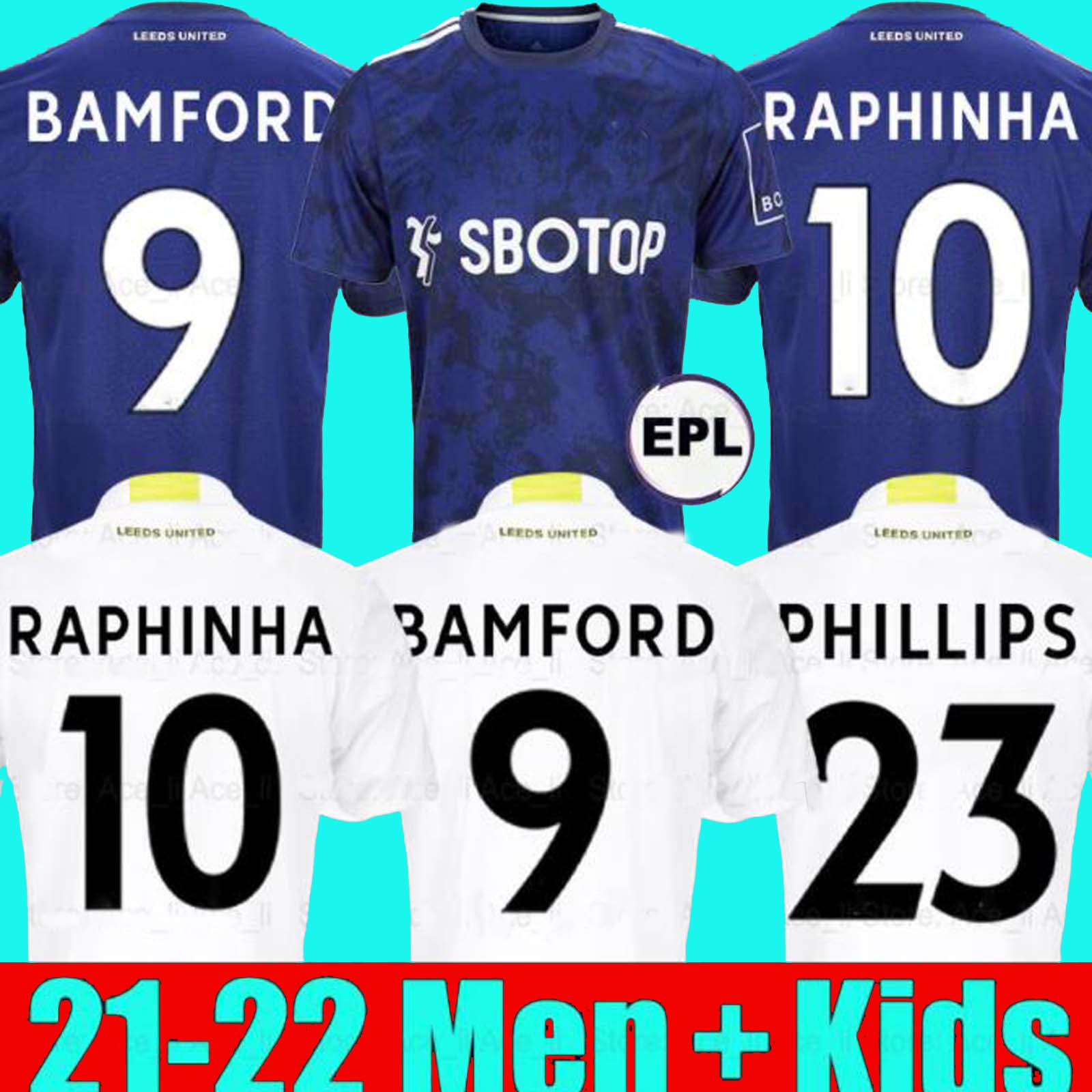 

Leeds soccer jerseys United 21 22 T ROBERTS HARRISON HERNANDEZ COSTA BAMFORD ALIOSKI CLARKE 2021 2022 fans player version football shirt uniforms Men Kids Jersey, 21/22 home player version
