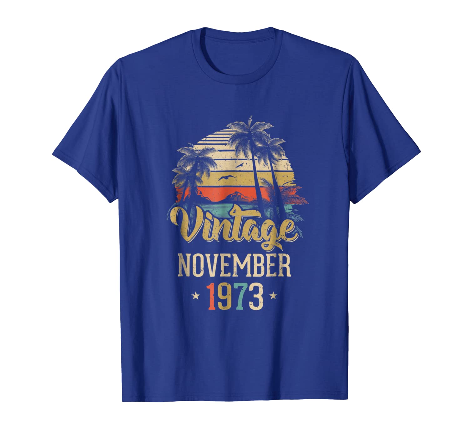 

Retro Classic Vintage November 1973 45Th Birthday Gift Shirt, White;black