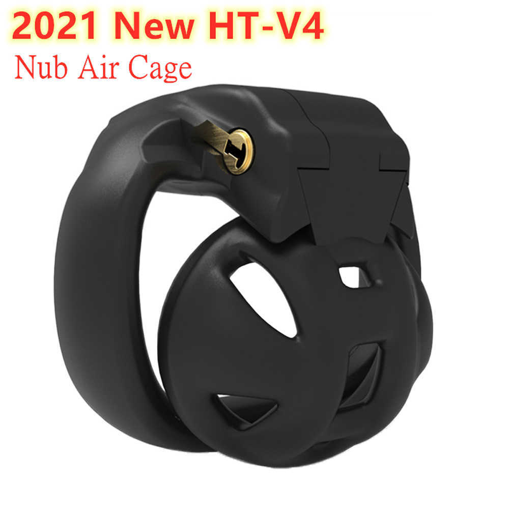 

2021 HTV4 3D Nub Cage Small Male Chastity DevicePenis Rings Cock SleeveCobra LockBDSM Adult Sexy Toys For Men