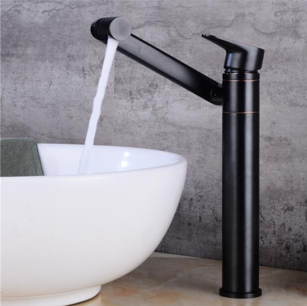 

Bathroom Sink Faucets Fashion And Cold Brass Single Lever Black Finish Faucet Basin Mixer Tap