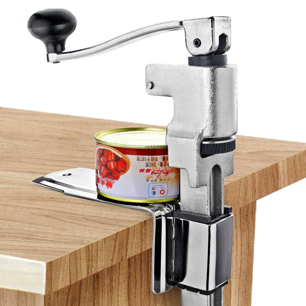 

Restaurant Desk Style Can Opener Industrial Table Mount Manual Commercial Bottle Tin Opener Jar Opener Cooking Tool X0127
