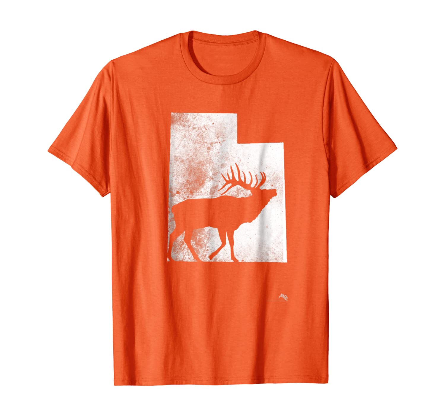 

Utah Elk Hunter T-shirt, White;black