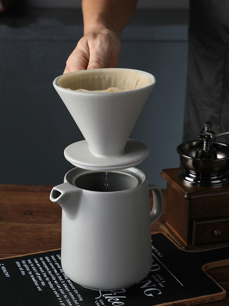 

Coffee Pots Hand Brewing Pot Appliance Drip Type V60 Filter Cup Home Set