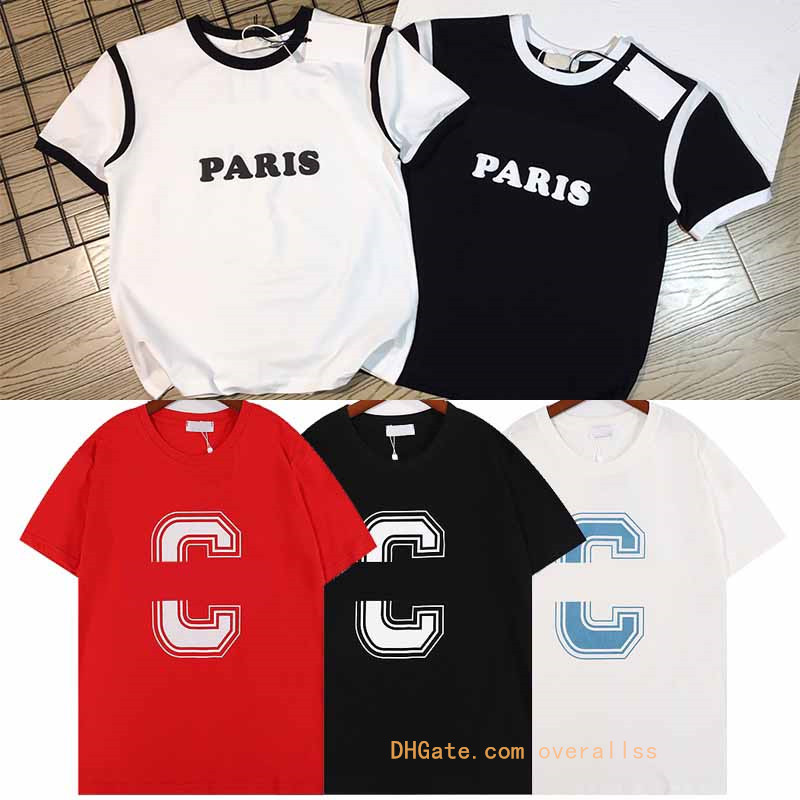 

Womens men T Shirt Fashion Tees 2022 T-shirts man Women Lady Shirts Female Boys Girls Pullover Oversize inverted triangle Shirts M-2XL