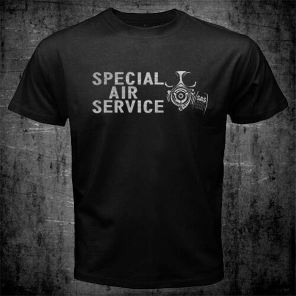 

united kingdom british army special men t shirt force sas air service fashion, White;black