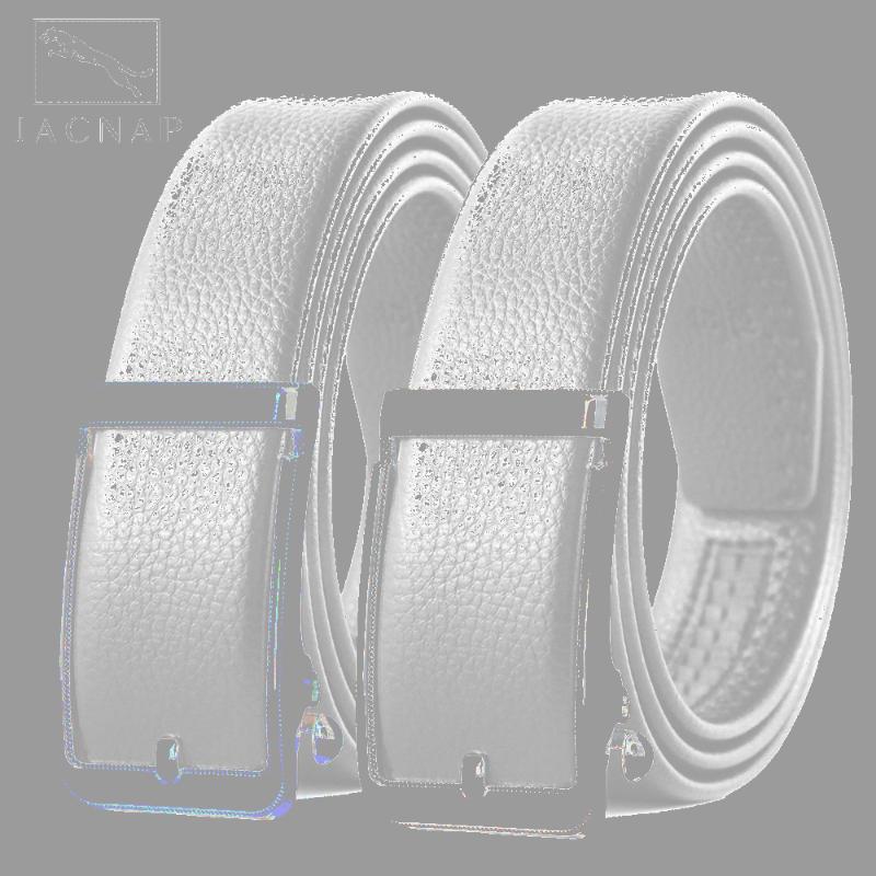 

Belts JACNAIP Men Belt Male Genuine Leather Designer Automatic Buckle For Casual Business Jeans Strap, Black;brown