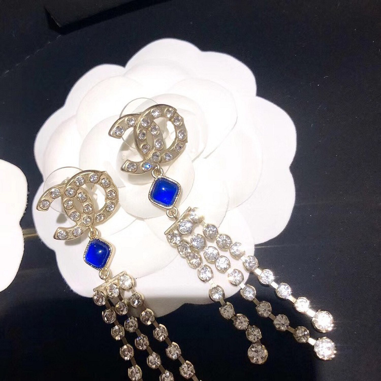 

2021 new xiangjiaxiaoxiangfeng long Tassel Earrings Fashion atmosphere net red with 925 silver needle KFHM, Golden