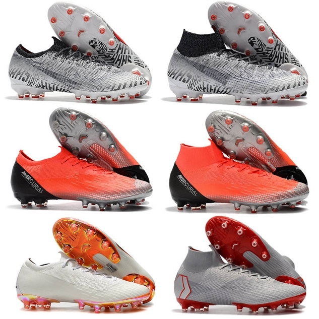 

Hot Mercurial Superfly VI 360 Elite FG KJ 6 XII 12 CR7 Ronaldo Neymar Mens Women Boys High Soccer Shoes Football Boots Cleats Size US 3-12, As photo 10