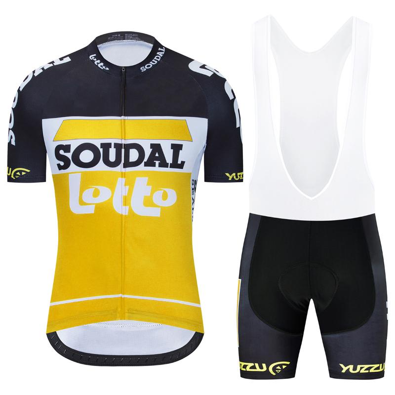 

racing sets lotto pro team 2021 cycling jerseys bike wear clothes quick-dry bib gel clothing ropa ciclismo uniformes maillot sport, Black;blue